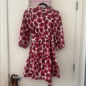Kate Spade Floral Red Dress